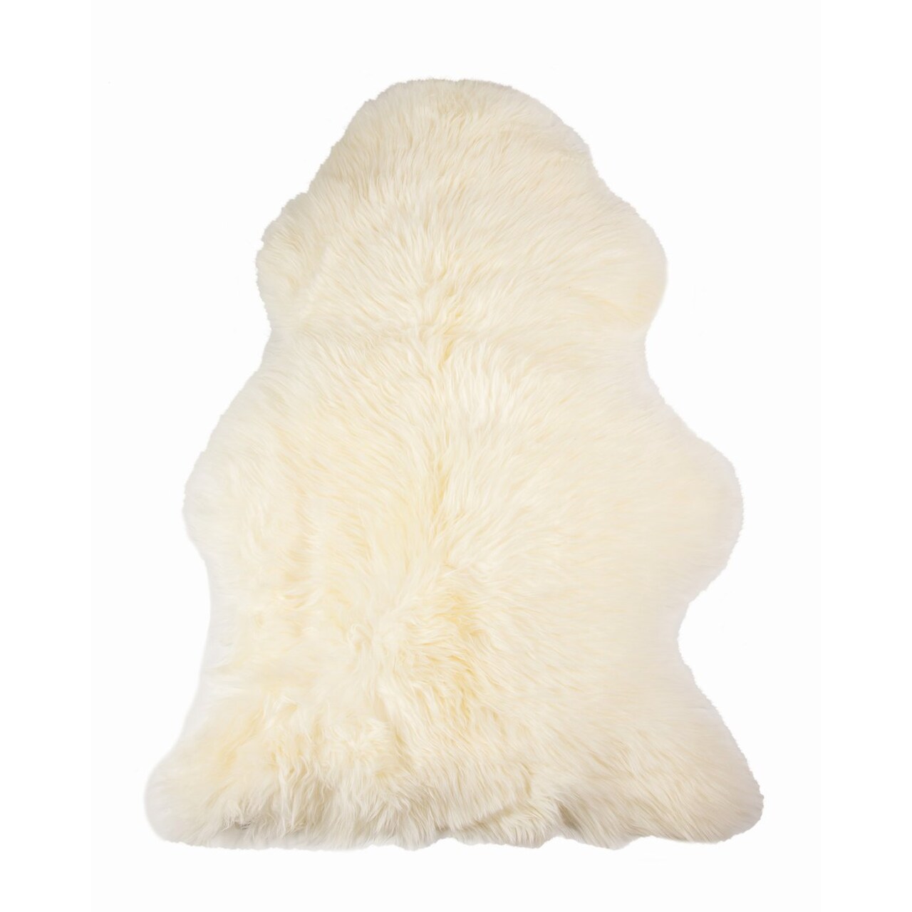 Milan Sheepskin Rug 2X3 Natural Faux Cozy Softness Single Piece